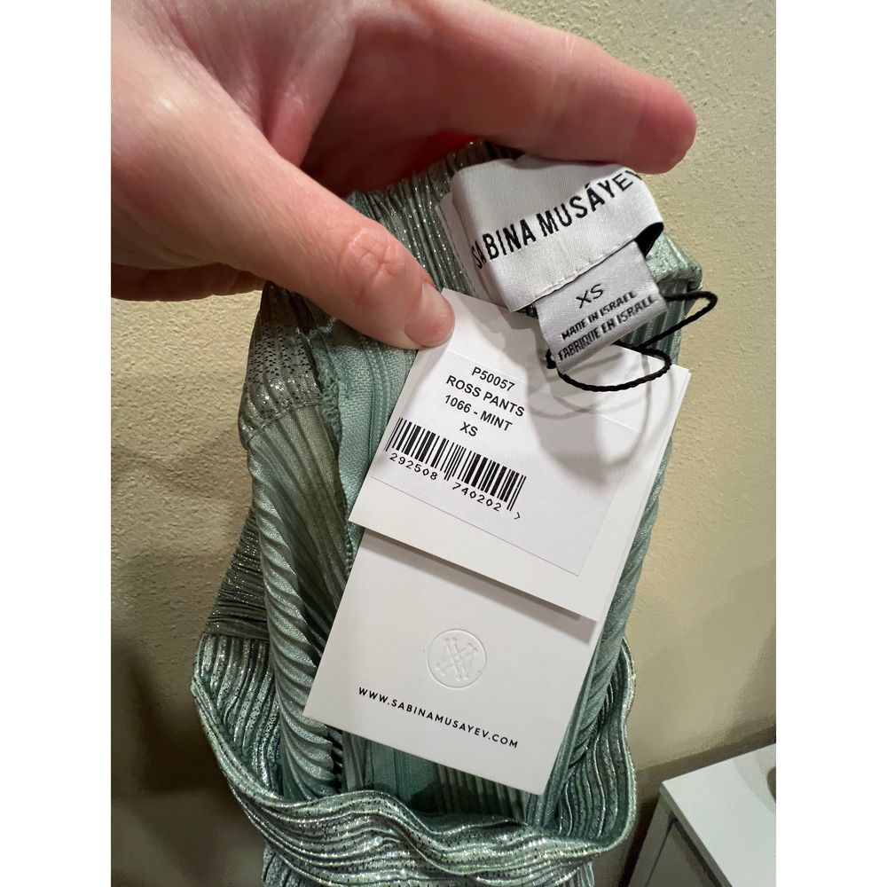 NEW Size XS Sabina Musayev Ross Pants in Mint REVOLVE MSRP $213 - Picture 9 of 9